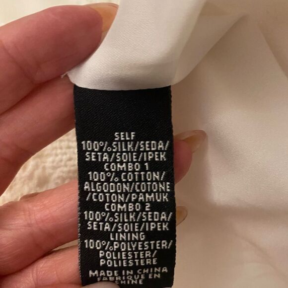 Tibi 100% silk embroidered front mini dress, size 4 - Picture 8 of 8